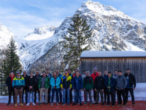 Skitage 2020: das Goldenberger-Team in Arosa